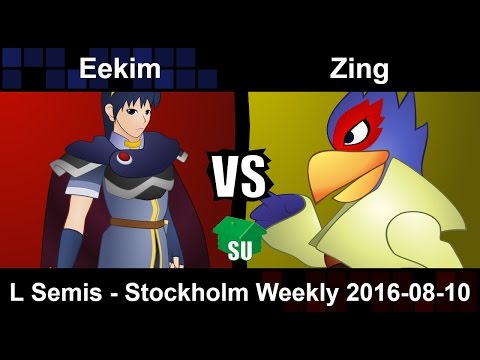 Eekim (Marth) vs Zing (Falco) - Losers Semis Stockholm Weekly 2016-08-10