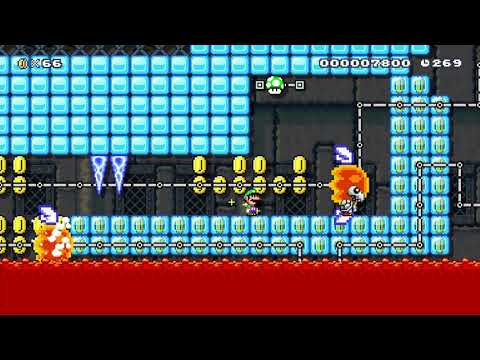 5-5 Lemmy's FreezeFlame Fortress by LaunchStar 🍄 Super Mario Maker 2 😶 No Commentary　⚿abx