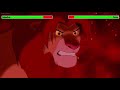 The Lion King 1994 Final Battle With Healthbars 2 2 Edited By KobeW2001