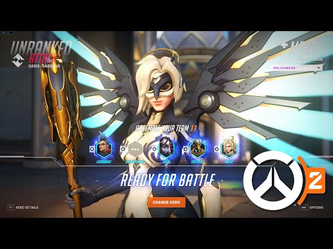 Overwatch 2 - Mercy Gameplay (PC) 16 - Owl Guardian Mercy