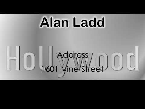 Alan Ladd   How to pronounce Alan Ladd Hollywood Actor from 1601 Vine Street?