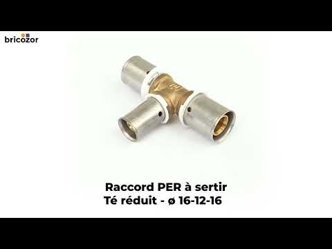 Raccord PER à sertir - Té réduit BOUTTÉ