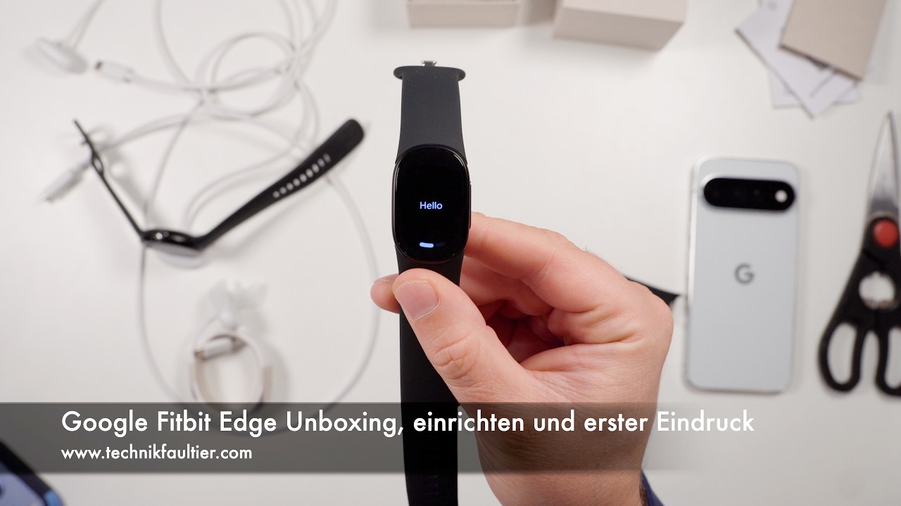 Google Fitbit Edge Unboxing, einrichten und erster Eindruck