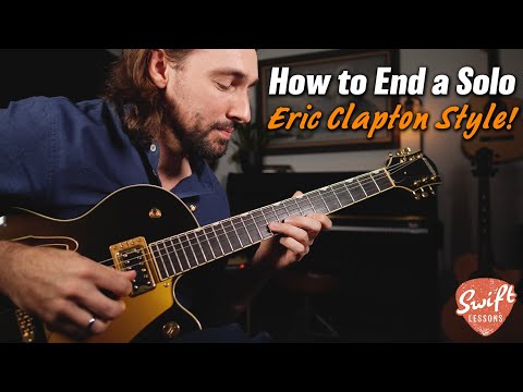 🎸 How to End a Blues Guitar Solo - Eric Clapton Style Licks & Turnaround