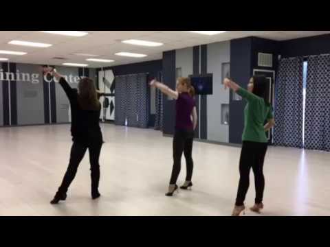 Bronze Cha Cha routine - with ladies arm styling!!!- fan, hockey stick, New Yorkers, three cha Chas