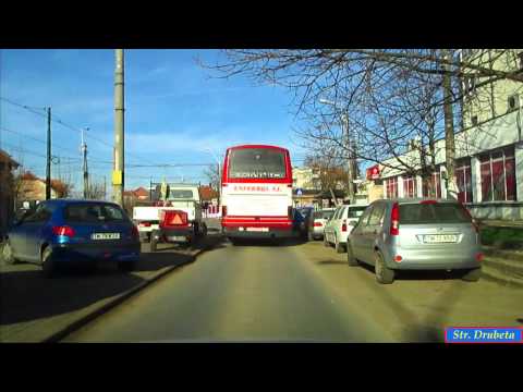Romania. Driving in Timişoara: Chişoda - Iulius Mall. Timelapse 2x