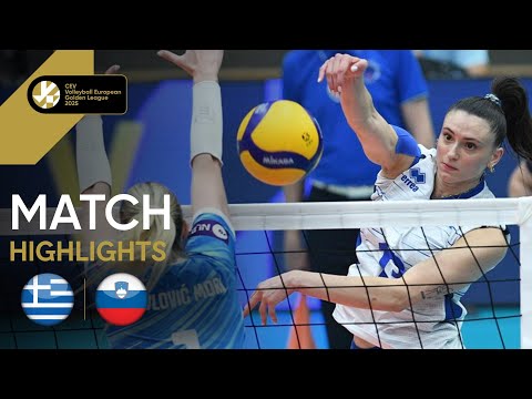 Highlights | Greece vs. Slovenia - CEV Volleyball European Golden League 2025 | Women