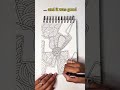 Meditation Drawing Let Go #Art #therapy #zentangle #mentalhealth #calm #relaxing #shorts