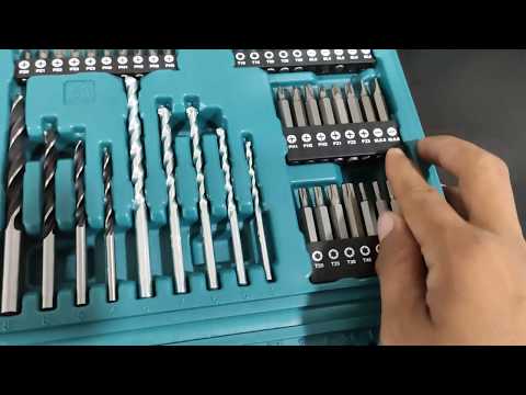 Makita Sukimo antgalių komplektas 75 vnt. B-49373 video