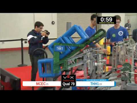 2015 VEXU Q79 - MCEC vs THH1 - 9 to 75-Division Div-VEX U-VEX Worlds 2015