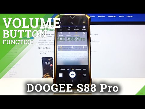 How to Set Up Volume Button Function in Doogee S88 Pro - Camera Options