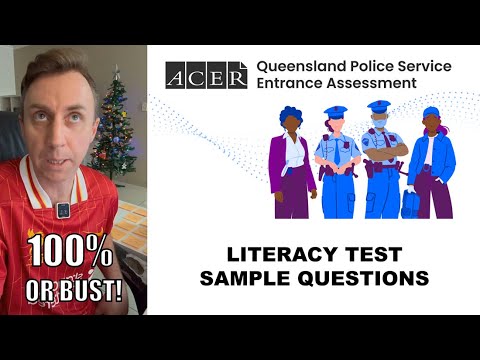 LANTITE QPS ACER Literacy Sample Questions Walkthrough | Think Aloud
