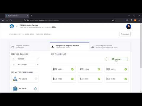 Tutorial Pengaturan Tagihan Sekolah