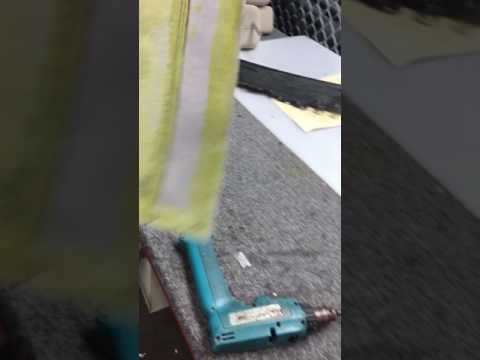 Honda Civic Door Panel Installation 2 - Glue Placement on Door Panel