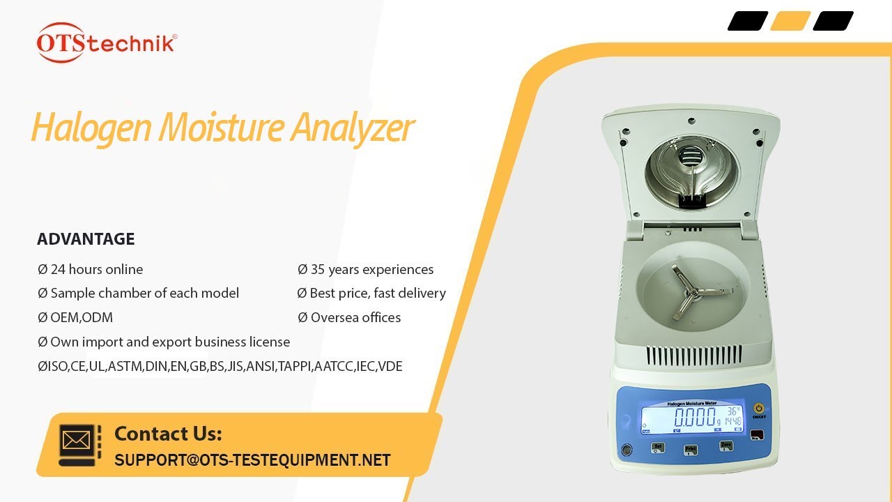 Halogen Moisture Analyzer Operation Demonstration Video
