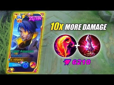 AAMON HYBRID DAMAGE BUILD! AUTO 1 HIT DELETE ENEMY - AAMON BEST BUILD 2023