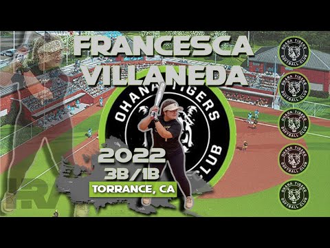 2022 Francesca Villaneda Third Base and First Base, Softball Skills Video