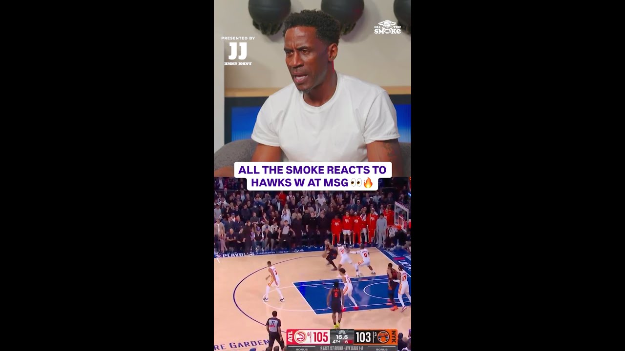 HAWKS STEAL GAME 2 AT MSG 👀🍿