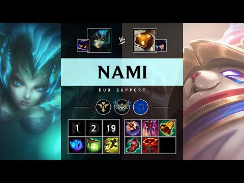 Nami Support vs Bard - EUW Challenger Patch 25.17