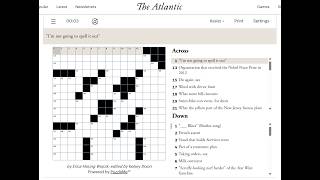 The Atlantic Crossword 16/08/2026