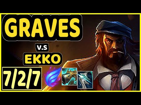 DJOKO (GRAVES) vs EKKO - 7/2/7 KDA JUNGLE GAMEPLAY - EUW Ranked DIAMOND
