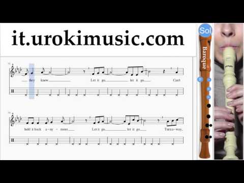 Lezioni di Flauto Dolce B. FROZEN - Let It Go Parte#2 um-276