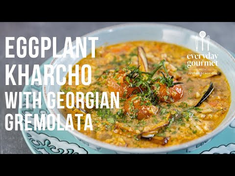 Eggplant Kharcho with Georgian Gremolata | EG13 Ep75