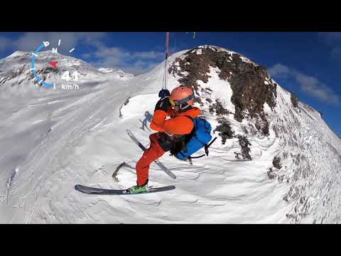 Snowkiting at Berninapass (switzerland)  Bigday by snowkite