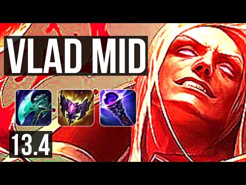 VLAD vs VEL'KOZ (MID) | 10/1/6, 2.9M mastery, 800+ games, Legendary | EUW Master | 13.4