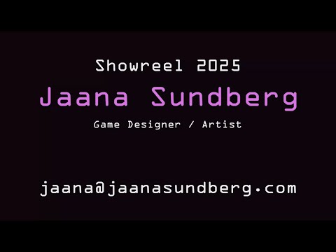 Game Designer Showreel 2025