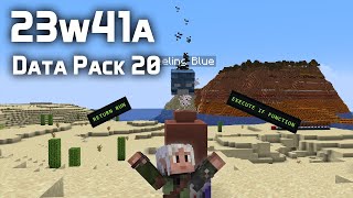 News in Data Pack Version 20 (23w41a): execute if function, return run returns!