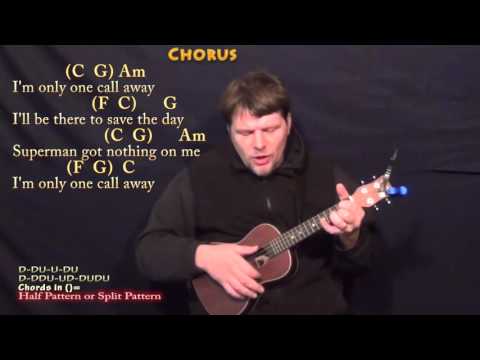 One Call Away (Charlie Puth) Ukulele Cover Lesson in C with Chords/Lyrics