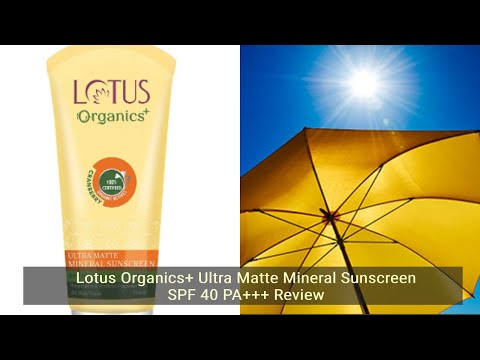 Lotus Organics+ Ultra Matte Mineral Sunscreen Spf 40 Pa+++, 50 gm