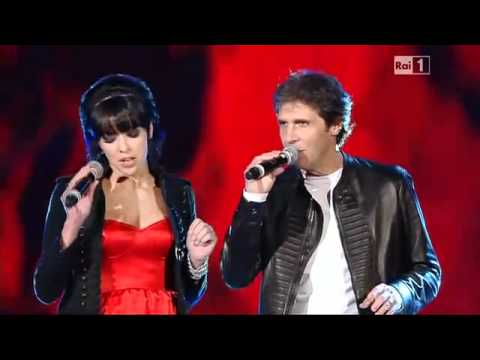 Raquel del Rosario con Luca Barbarossa & Neri Marcorè - Fino in fondo (San Remo 18.02.11)
