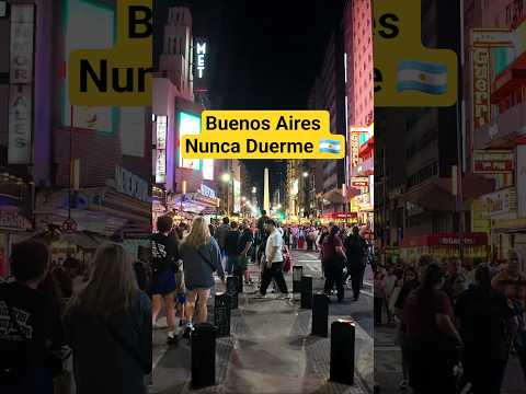 La Noche de Buenos Aires siempre es Así 😍🇦🇷 Argentina #shorts