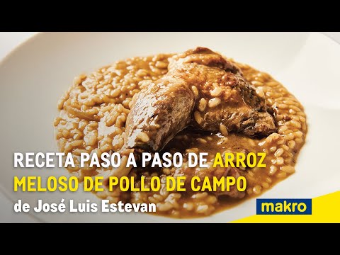Receta paso a paso de arroz meloso de pollo de campo de José Luis Estevan