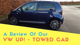 A Review Of Our VW Up! - Our A Frame Towed Car