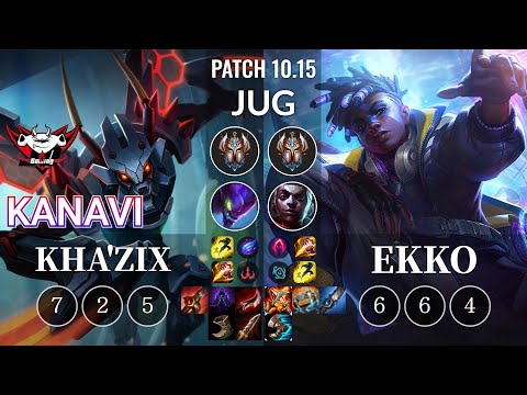 JDG Kanavi Kha'Zix vs Ekko Jungle - KR Patch 10.15