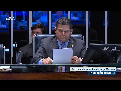Davi cancela sabatina de Jorge Messias