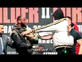 TYSON FURY & DEONTAY WILDER ALMOST FIGHT AT FINAL PRESSER! BOTH PUSH EACH OTHER AT FACE OFF!
