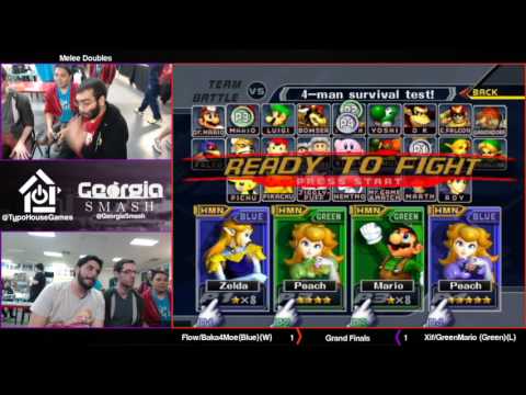 GB 2/11/2017 - Flow/Baka4Moe(Blue) vs Xif/GreenMario (Green) - Melee Doubles Grand Finals