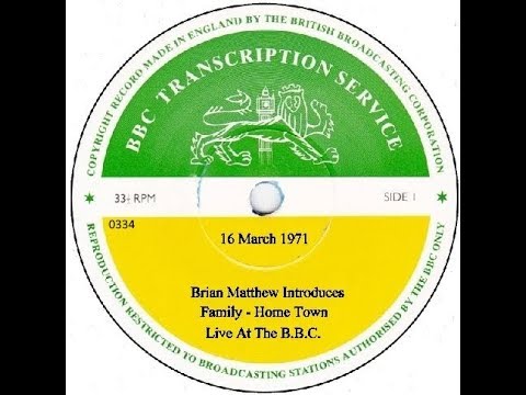 Family Home Town Live BBC Brian Matthew 1971