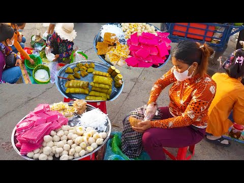 Cambodian Wet Market - Everyday Fresh Foods For Sales @ Deum Ampel& Toulsongkae Market