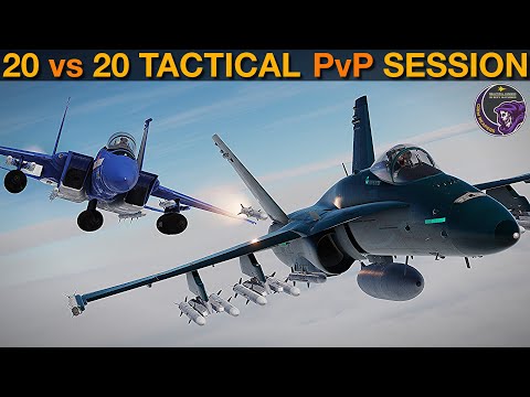 20 vs 20 Tactical Red vs Blue PvP (Session 33) | DCS WORLD