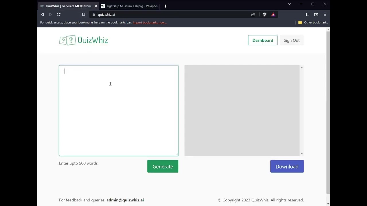 Quizwhiz tutorial
