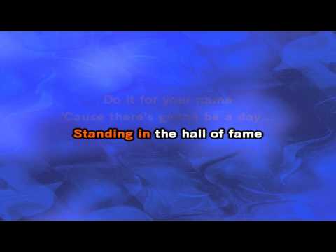The Script – Hall Of Fame Karaoke / Lyric Video