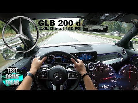 2020 Mercedes Benz GLB 200 d 150 PS TOP SPEED AUTOBAHN DRIVE POV