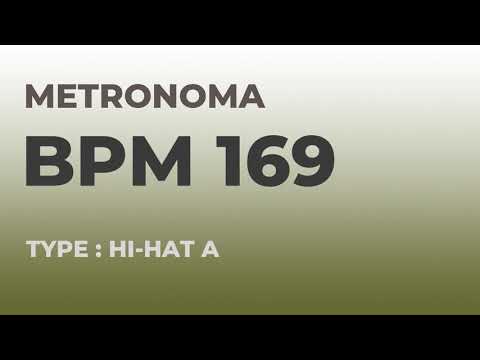 메트로놈 | BPM 169 | Metronome | Type : Hi-Hat A