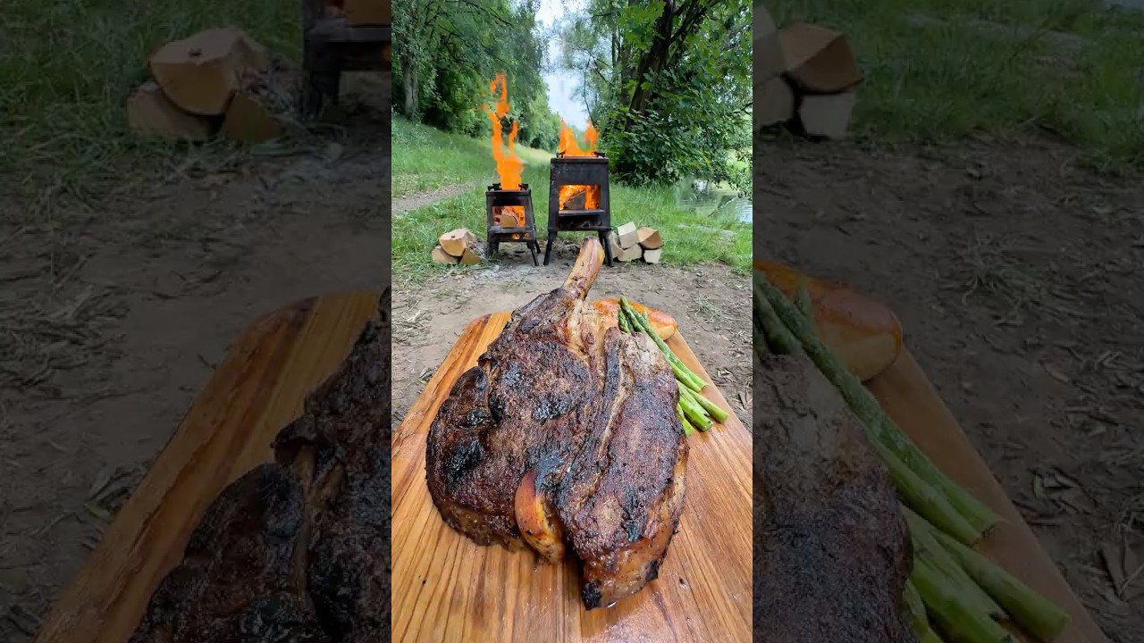 Tomahawk Over Fire 🔥 #shorts #kochen