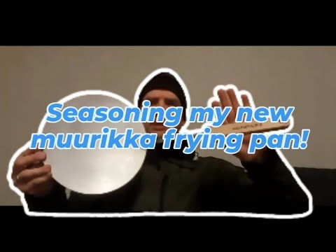 How to seasoning a muurikka picknick frying pan on a firebox